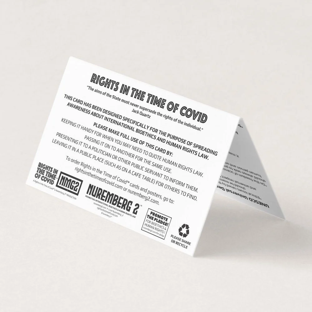 TABLE INFO CARDS No Discrimination Permitted BACK TABLE INFO CARDS No Discrimination Permitted BACK